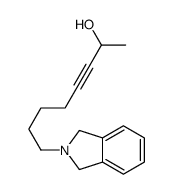 8-(1,3-dihydroisoindol-2-yl)oct-3-yn-2-ol结构式