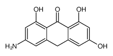 3-amino-1,6,8-trihydroxy-10H-anthracen-9-one Structure