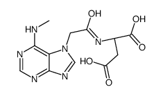 (2S)-2-[[2-[6-(methylamino)purin-7-yl]acetyl]amino]butanedioic acid结构式
