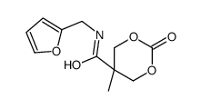 N-(furan-2-ylmethyl)-5-methyl-2-oxo-1,3-dioxane-5-carboxamide结构式
