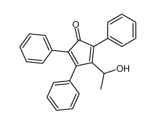 3-(1-hydroxyethyl)-2,4,5-triphenylcyclopenta-2,4-dien-1-one Structure