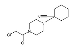 Cyclohexanecarbonitrile, 1-[4-(2-chloroacetyl)-1-piperazinyl] Structure
