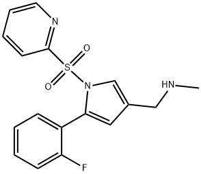 1-(5-(2-fluorophenyl)-1-(pyridin-2-ylsulfonyl)-1H-pyrrol-3-yl)-N- methylmethanamine fumarate picture