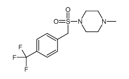 1-methyl-4-[[4-(trifluoromethyl)phenyl]methylsulfonyl]piperazine结构式