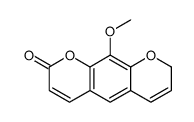 10-methoxy-8H-pyrano[3,2-g]chromen-2-one Structure