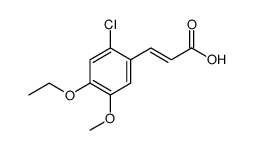 2-Propenoic acid, 3-(2-chloro-4-ethoxy-5-methoxyphenyl)-结构式