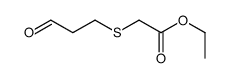 ethyl [(3-oxopropyl)thio]acetate结构式