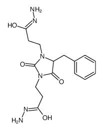 5-benzyl-2,4-dioxoimidazolidine-1,3-di(propionohydrazide) Structure