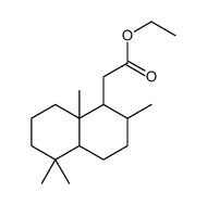 ethyl decahydro-2,5,5,8a-tetramethylnaphthalene-1-acetate结构式