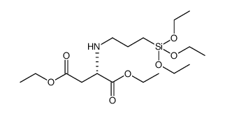 L-Aspartic acid, N-[3-(triethoxysilyl)propyl]-, 1,4-diethyl ester结构式