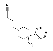 4-(4-formyl-4-phenylpiperidin-1-yl)butanenitrile Structure