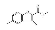 2-Benzofurancarboxylic acid, 3,5-dimethyl-, methyl ester Structure