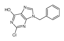 Hypoxanthine, 9-benzyl-2-chloro- Structure