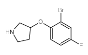 3-(2-bromo-4-fluorophenoxy)pyrrolidine Structure