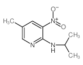 5-methyl-3-nitro-N-propan-2-ylpyridin-2-amine Structure