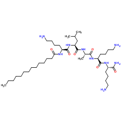 Myristoyl Pentapeptide-17 structure