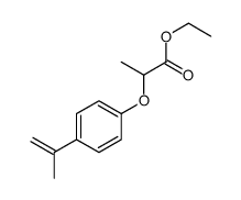 ethyl 2-(4-prop-1-en-2-ylphenoxy)propanoate结构式