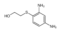2-(2,4-diaminophenyl)sulfanylethanol Structure