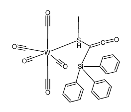 (CO)5W(SEt)C(SiPh3)=C=O结构式