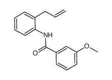 N-(2-allyl-phenyl)-3-methoxy-benzamide结构式