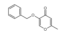 3-benzyloxy-6-methyl-pyran-4(1H)-one Structure