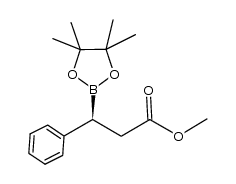 (S)-methyl 3-phenyl-3-(4,4,5,5-tetramethyl-1,3,2-dioxaborolan-2-yl)propanoate Structure