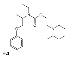 2-(2-methylpiperidin-1-ium-1-yl)ethyl N-ethyl-N-(1-phenoxypropan-2-yl)carbamate,chloride结构式