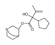 1-azabicyclo[2.2.2]octan-3-yl 2-cyclopentyl-2-hydroxy-3-methylbut-3-enoate结构式