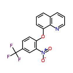 8-[2-Nitro-4-(trifluoromethyl)phenoxy]quinoline Structure