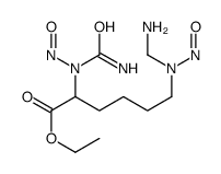 ethyl 6-[aminomethyl(nitroso)amino]-2-[carbamoyl(nitroso)amino]hexanoate Structure
