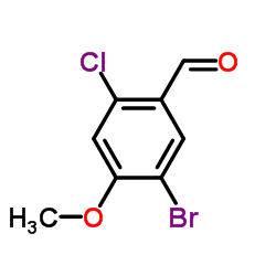 5-Bromo-2-chloro-4-methoxybenzaldehyde structure