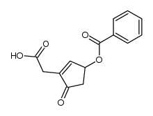 2-carboxymethyl-4-benzoyloxy-2-cyclopenten-1-one结构式