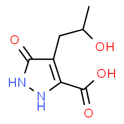 4-(2-Hydroxypropyl)-5-oxo-2,5-dihydro-1H-pyrazole-3-carboxylic acid Structure
