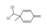 1-methylene-4-dichloromethyl-4-methyl-2,5-cyclohexadiene Structure