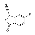 6-fluoro-3-oxo-1H-2-benzofuran-1-carbonitrile结构式
