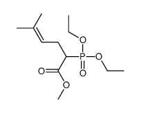 methyl 2-diethoxyphosphoryl-5-methylhex-4-enoate结构式