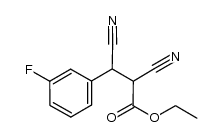 ethyl 3-(3-fluorophenyl)-α,β-dicyanopropionate Structure