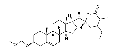 (4R,6R)-4-ethyl-6-((S)-1-((3S,8S,9S,10R,13S,14S,17R)-3-(methoxymethoxy)-10,13-dimethyl-2,3,4,7,8,9,10,11,12,13,14,15,16,17-tetradecahydro-1H-cyclopenta[a]phenanthren-17-yl)ethyl)-3-methyltetrahydro-2H-pyran-2-one Structure