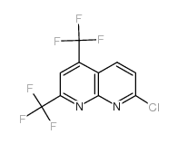 7-氯-2,4-双(三氟甲基)-[1,8]萘啶结构式