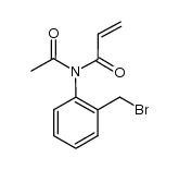 N-acetyl-N-[2-(bromomethyl)phenyl]acrylamide结构式