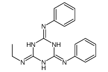 6-N-ethyl-2-N,4-N-diphenyl-1,3,5-triazine-2,4,6-triamine结构式