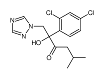 2-(2,4-dichlorophenyl)-2-hydroxy-5-methyl-1-(1,2,4-triazol-1-yl)hexan-3-one结构式