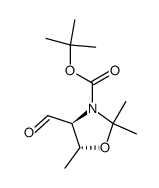 (4S,5R)-4-Formyl-2,2,5-triMethyl-3-oxazolidinecarboxylic Acid 1,1-Dimethylethyl Ester结构式
