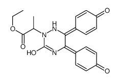 ethyl 2-[3-oxo-5,6-bis(4-oxocyclohexa-2,5-dien-1-ylidene)-1,2,4-triazinan-2-yl]propanoate Structure