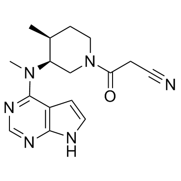 (3S,4S)-4-甲基-3-(甲基-7H-吡咯并[2,3-D]嘧啶-4-氨基)-BETA-氧代-1-哌啶丙腈图片