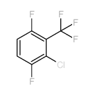 2-chloro-1,4-difluoro-3-(trifluoromethyl)benzene结构式