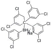 Borate(1-), tetrakis(3,5-dichlorophenyl)-, sodiuM(1:1)结构式