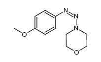 N-(4-methoxyphenylazo)morpholine结构式