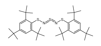 Bis(2,4,6-tri-tert-butylphenylsulfenyl)schwefeldiimid Structure