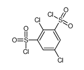 2,5-dichlorobenzene-1,3-disulfonyl chloride Structure